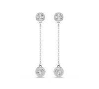 Swarovski Jewellery Swarovski Una Angelic Round Cut Double Sided Motif Long Drop Earrings 0.8 x 5.2cm