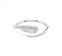 Swarovski Jewellery Swarovski Vienna Mixed Cuts Feather Open Bangle 2.1 x 3.8cm, 5.8 x 4.8cm, 16.5cm