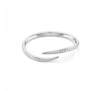 Swarovski Jewellery Swarovski Vienna Round Cut Crystal Swan Bangle 1.4cm, 5.8 x 4.8cm, 16.7cm