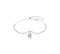 Swarovski Jewellery Swarovski x Ariana Grande Mixed Cuts Multicoloured Flower & Pearl Adjustable Slider Necklace 1.5 x 1.2cm, 30-44cm