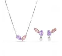 Swarovski X Ariana Grande Set, Mixed Cuts, Multicolored, Rhodium Plated