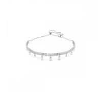 Swarovski Ariana Grande x choker, Crystal pearl, Round cut, White, Rhodium plated