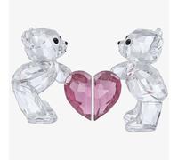 Swarovski Kris Bear A Perfect Match Figurine 5690970 In Silver Silver One Size