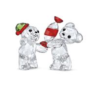 Swarovski Kris Bear Holiday Annual Edition 2023 Crystal Figurine Multicolored Crystals Part of The Kris Bear Collection