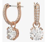 Swarovski Ladies Constella Rose Gold-Plated Hoop Dropper Earrings 5639975