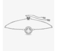 Swarovski Constella bracelet, Round cut, Pavé, White, Rhodium plated
