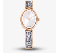 Swarovski Crystal Rock White and Rose-Gold Oval Watch