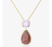 Swarovski Chroma necklace Drop cut Small Multicoloured Gold-tone 5619786