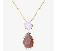 Swarovski Chroma necklace Drop cut Small Multicoloured Gold-tone 5619786