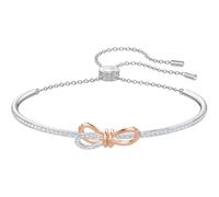 Lifelong Bow bangle, Bow, White, Mixed metal finish