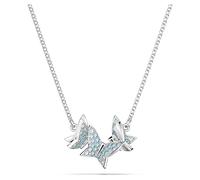 Swarovski Lilia Blue Butterfly Necklace - Silver