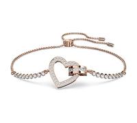 Swarovski Lovely Bracelet, Heart Shaped Bracelet with White Pavé Crystals, from the Lovely Collection