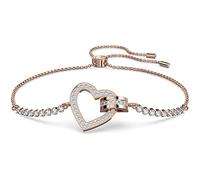 Swarovski Lovely Bracelet, Heart Shaped Bracelet with White Pavé Crystals, from the Lovely Collection