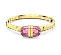 Swarovski Lucent bangle, Magnetic closure, Pink, Gold-tone plated, S