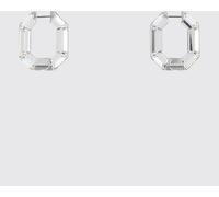 SWAROVSKI Lucent Hoop Earrings in Clear Crystal and Aluminum - Size: OS - female