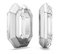 Swarovski Lucent Hoop Earrings, Octagon Shape, Small, Clear
