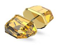 Swarovski Lucent Mono Earring, Yellow Sliced Octagon Cut Crystal and Gold Tone Plated, from the Lucent Collection