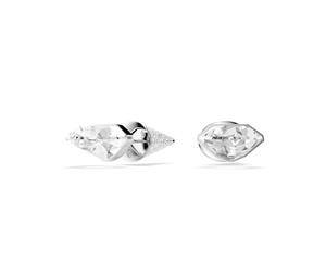 Swarovski Lucent Pavé Spike Rhodium Plated Stud Earrings, 0.9 cm x 3.4 cm Size, White, 0.9 cm x 3.4 cm, Crystal, Crystal