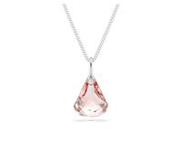 Swarovski Lunar Drop Pendant Necklace, Pink Toupie-Cut Crystal in a Rose Gold-Tone Finished Setting, Part of the Lunar Collection