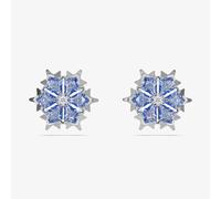 Swarovski Magic Evolution Pierced Earrings, Blue, Rhodium plated