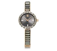 Swarovski Matrix Bangle Watch, Swiss Made, Crystal Bracelet, Silver Tone, Stainless Steel, Grey Crystal, 25 x 25 mm, Modern