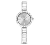 Matrix Bangle watch, Swiss Made, Crystal bracelet, Silver Tone, Stainless steel