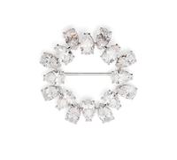 Swarovski Matrix brooch - Silver One Size