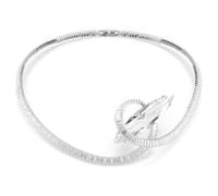 Swarovski Matrix Choker Baguette Cut, White, Rhodium Plated