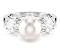Swarovski Jewellery Swarovski Matrix Crystal & Pearl Trilogy Ring Size 55
