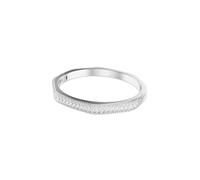 Swarovski Matrix Octagonal Bangle Bracelet, Clear Baguette-Cut Crystals in a Rhodium-Finished Setting, Size M, Part of the Matrix Collection