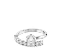 Swarovski Matrix cubic-zirconia wrap-around open ring - Silver 55