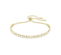 Swarovski Matrix Gold Tone & Zirconia Tennis Bolo Bracelet