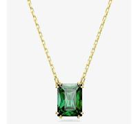 Swarovski Matrix Green Mixed Cuts Gold Tone Plated Necklace 5677141