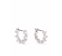 Swarovski Matrix mini hoop earrings - White OS