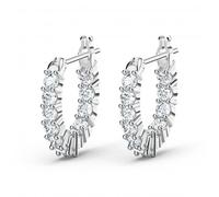 Swarovski Matrix Vittore Hoop Earrings Stainless Steel 5562126 - Woman - Stainless Steel Silver 15 mm