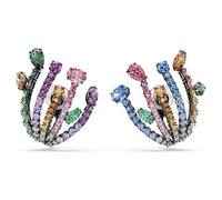 Swarovski Matrix Mixed Cut Bouquet Clip-On Earrings, Multicoloured, Ruthenium Plated