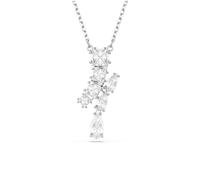 Swarovski Matrix Pendant Necklace, Clear Mixed-Cut Crystals in a Rhodium-Finished Setting, Part of the Matrix Collection