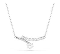 Swarovski Matrix Necklace, Round Cut, White, Rhodium Plated