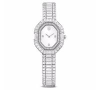 Swarovski Matrix Octagon Watch 5724516 Baguette Size, Metal Bracelet, Silver Tone, Stainless Steel