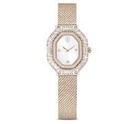 Swarovski Matrix Octagon Watch Metal Strap, Gold, Champagne