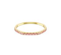 Swarovski Matrix bangle, Baguette cut, Pink, Gold-tone plated