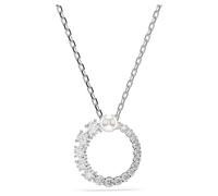Swarovski Matrix Pendant Necklace Stainless Steel 5688751 - Woman - Pearl Silver/White 45 cm