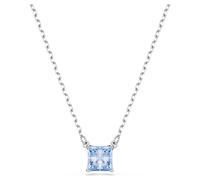 Swarovski Matrix Pendant Necklace, Blue Square-Cut Crystal in a Rhodium-Finished Setting, Part of the Matrix Collection