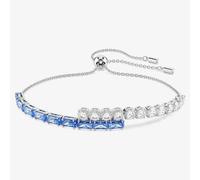 Swarovski Matrix Rhodium Plated Blue & White Zirconia Toggle Bracelet 5732266