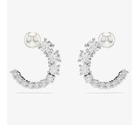 Swarovski Jewellery Swarovski Matrix Crystal & Pearl Circle Hoop E