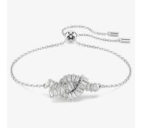 Swarovski Matrix Rhodium Plated White Zirconia Knot Bracelet 5731101