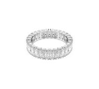 Swarovski Matrix Ring, Baguette Cut, White, Silver-Tone Finish