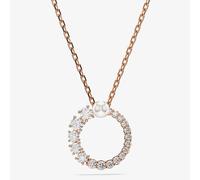 Swarovski Matrix Rose Gold Tone Plated Crystal Pearl Circle Necklace 5692265