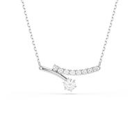 Swarovski Matrix Round Cut White Necklace - 45cm