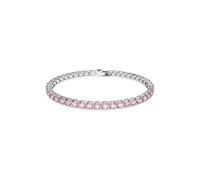 Swarovski Matrix Round Pink Tennis Bracelet - 16.5cm